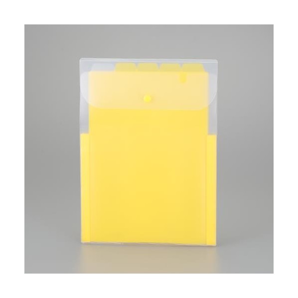 ※法人専用品※エスコ 242x334mm/A4タテ型 ドキュメントホルダー(イエロー) EA762CB-294 1冊【2506DFD_3】