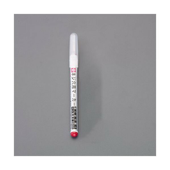 ※法人専用品※エスコ [赤/細長] 油性マーカー(ネジ穴用/12本) EA765MV-281B 1PK【2506DFD_3】