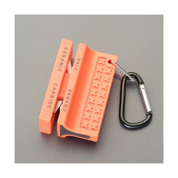 ※法人専用品※エスコ 57x38x25mm ナイフシャープナー(粗研ぎ.細研ぎ) EA916CA-7 1個【2506DFD_3】