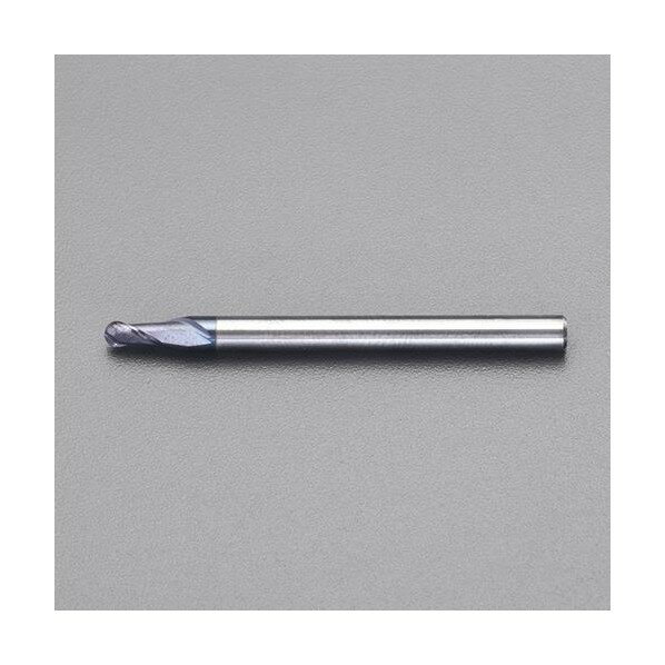 エスコ(esco) 1.0×50mm エンドミル(TiAIN coat/超硬・ボール) EA824SD-1.0 1本【2506DFD_3】