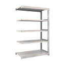 トラスコ スチールラック M3型中量棚 1500X471XH2100 5段 連結 免震樹脂ベース付 M3-7555B-SFC NG 1点