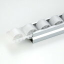 ※法人専用品※TMEHジャパン セパレートプラコン フラットローラー アルミフレーム ホワイト GPR4040B-3-AL 1本