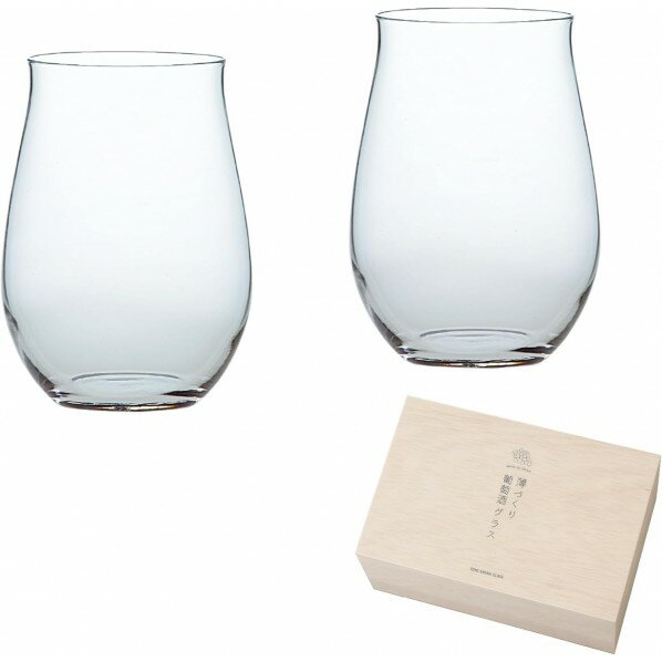 お酒を愉しむ本格グラスセット 薄づくり 葡萄酒グラスセット 19.6×13.1×9.5cm G096-T280 1個