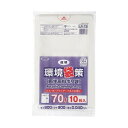 ジャパックス 環境袋策 70L 透明 厚み0.04mm LR73 10枚×30冊
