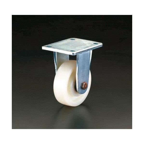 エスコ 125mm[固定金具付]ナイロンキャスター EA986KV-125【2506DFD_3】