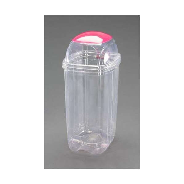 エスコ 60L透明ダストボックス[一般用] EA995CA-16A【2506DFD_3】