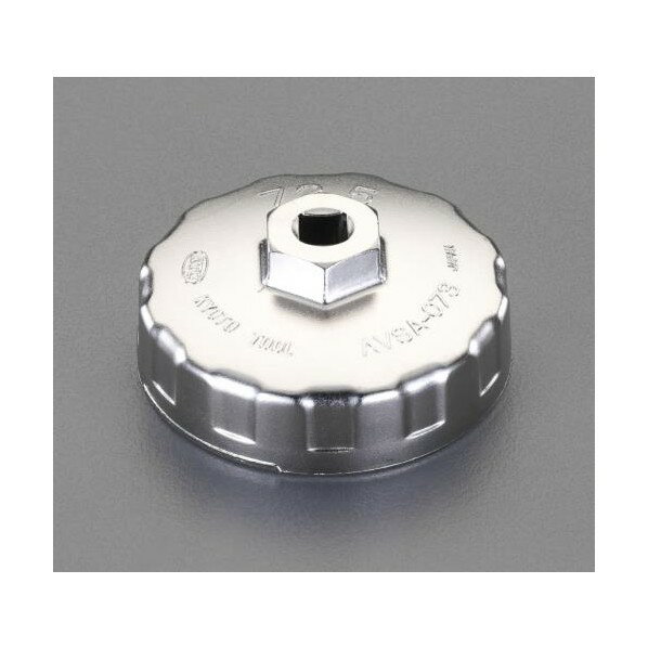 エスコ(esco) カップ型オイルフィルターレンチ 74mm EA604AV-74