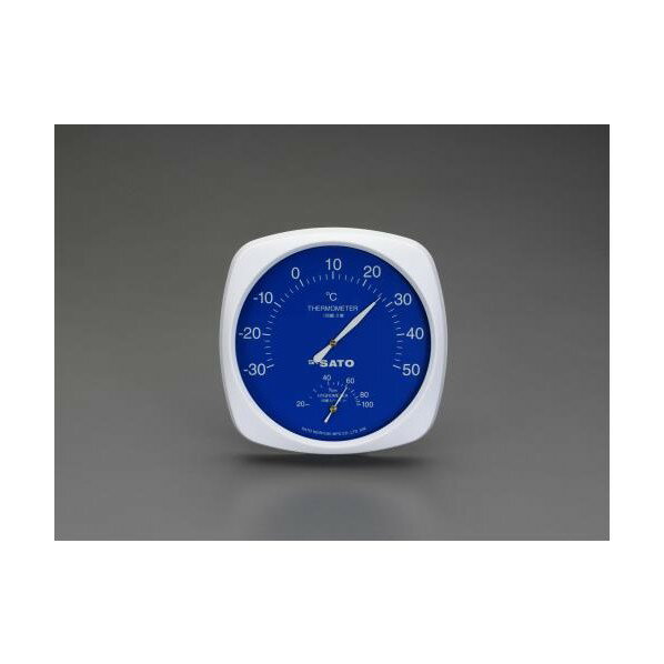 エスコ(esco) 温度・湿度計 180×180×35mm EA728EB-27