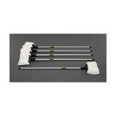 エスコ 180x1335mm水拭きモップ 柄全長:約1335mm、 モップ:約240×220mm EA928AB-311 5本【2506DFD_3】(3)