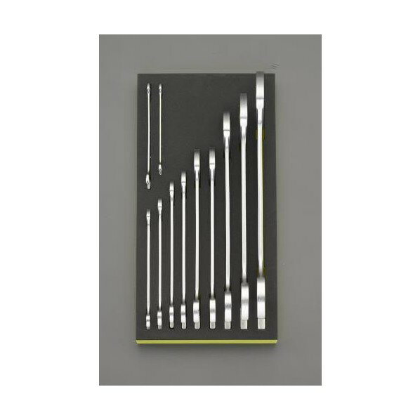 エスコ(esco) 11本組 両口スパナセット 片目片口スパナ EA612TG-1 1個【2506DFD_3】