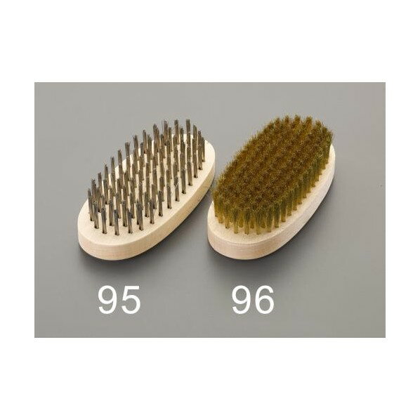 エスコ(esco) 145mm 小判型ブラシ(ステンレス線) EA109B-95 1個