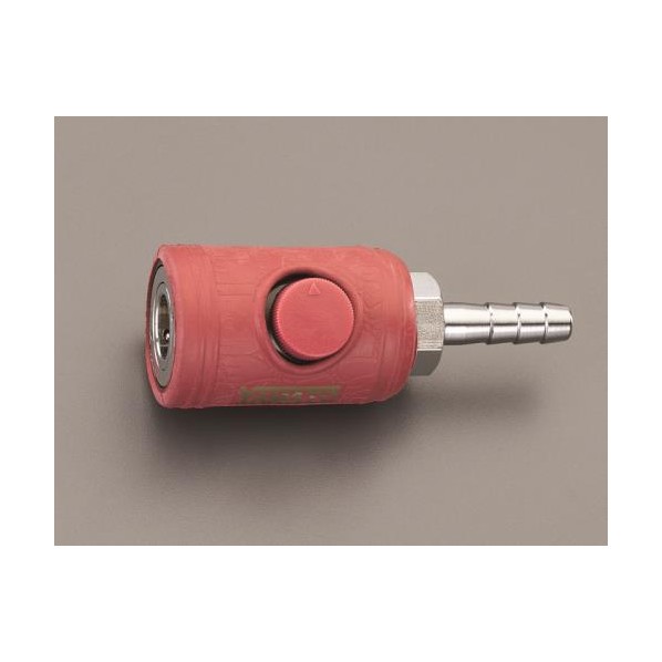 エスコ(esco) エアーカップリングソケット(ボタン式) 1/4in EA140TA-2 1個