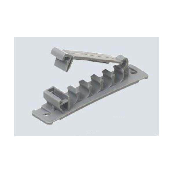 エスコ(esco) LANケーブル用ホルダー(5連式/10個) EA764BK-51 10個