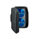 エスコ(esco) 180x92x300mm CD/DVD/BDケース(104枚/ブラック) EA762EE-131 1個【2506DFD_3】