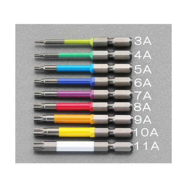 エスコ ヘクスローブビット T25×65mm EA611GG-8A