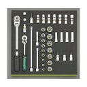 エスコ ソケットレンチセット 3/8inDR EA612TB-4 1個【2506DFD_3】