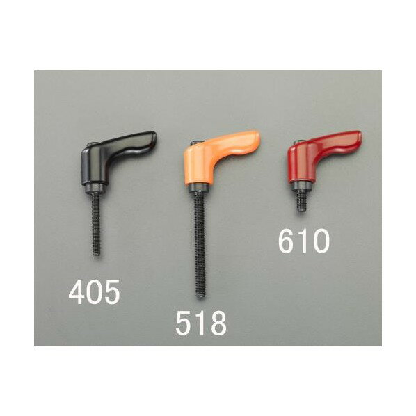 エスコ(esco) M4x35mm 雄ねじミニクランプレバー(レッド) EA948CB-606 1個【2506DFD_3】