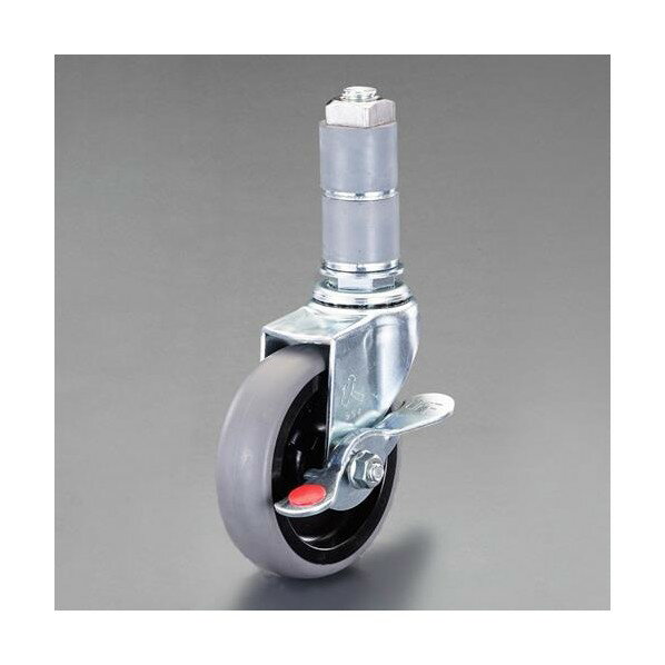 エスコ(esco) 75mm [ECOパイプ用]差込キャスター(自在・ブレーキ付 EA976AW-415 1個