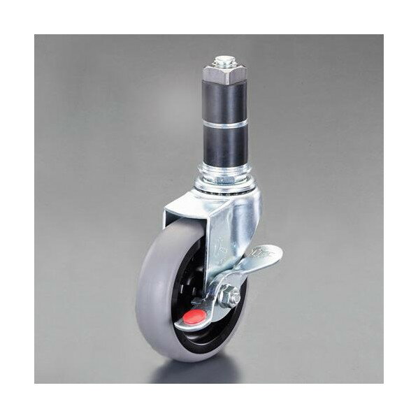 エスコ(esco) 50mm [樹脂パイプ用]差込キャスター(自在ブレーキ付 EA976AW-406 1個