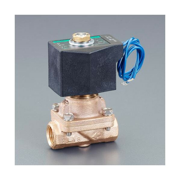 エスコ(esco) AC100V・Rc3/4インチ 2方向電磁弁(パイロットキック式) EA153HC-7 1個【2506DFD_3】