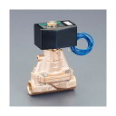 エスコ(esco) AC100V・Rc3/8インチ 2方向電磁弁(パイロット式) EA153HB-33 1個【2506DFD_3】
