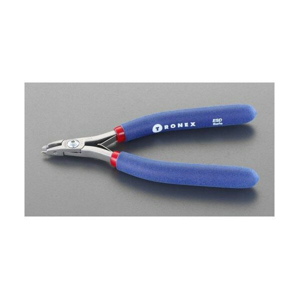 エスコ ［OPフラッシュ］ESD精密用ニッパー 150mm　3.2mm EA535TJ-1【2506DFD_3】