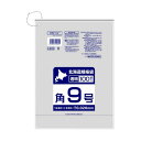 日本サニパック 北海道規格袋紐付き透明角9号 0.02mm LS09 100枚×30冊