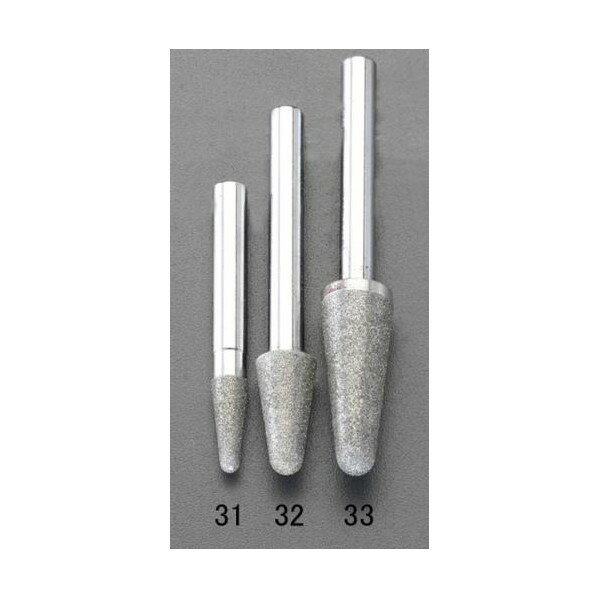 エスコ 6x16mm[6mm軸]ダイヤモンドバー EA819DL-31【2506DFD_3】