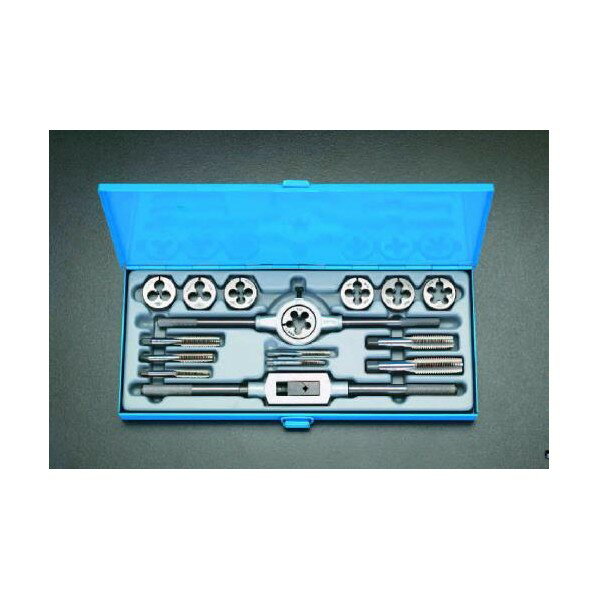 エスコ [1/4-3/4 ][BSW]タップダイスセット EA829M-11【2506DFD_3】