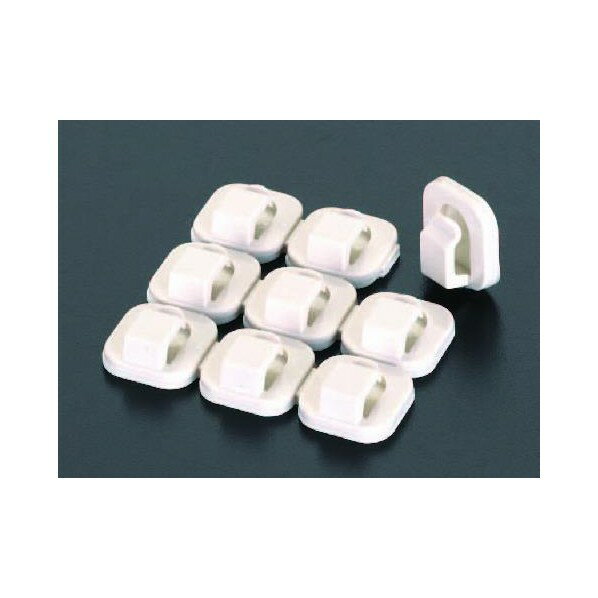 エスコ 3-5mmコードクリップ[粘着] EA947FA-21【2506DFD_3】