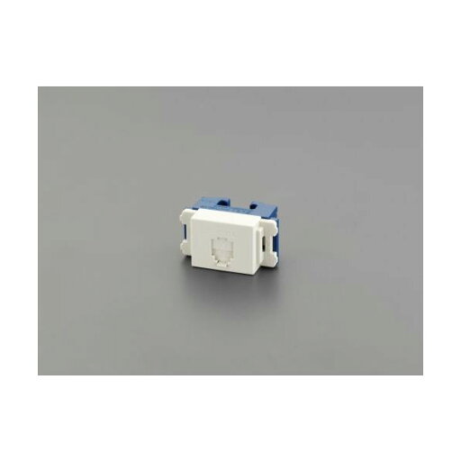 エスコ 電話用モジュラージャック(6極2心) 44×22.7×26(D)mm EA940CE-162【2506DFD_3】 エスコ 電話用モジュラージャック(6極2心) 44×22.7×26(D)mm EA940CE-162【2506DFD_3】