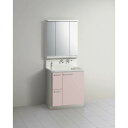 S(エス) 人工大理石ボール洗面化粧台(間口75cm)3面鏡/LED 1点(4)