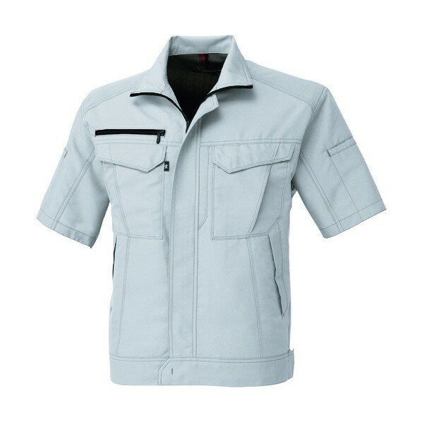 コーコス信岡 半袖ブルゾン シルバー 4Lサイズ A-8070-3-4L 1点