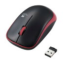 エレコム IRマウス ENELOシリーズ 無線 3ボタン 省電力 静音ボタン レッド M-IR07DRSKRD 1点(2)