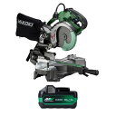 HiKOKI(ハイコーキ) 36V 卓上スライド丸のこ フルセット(電池1個) 165mm C3606DRA (K)(XPSZ) 1台【HP_202506】
