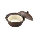 アズワン 萬来鍋 丸 こげ茶 小(1人前用) 407100 61-6790-42 1点