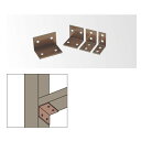 人工竹垣材料 コーナーアングル 40×40×20mm ブロンズ KA-20B 1個