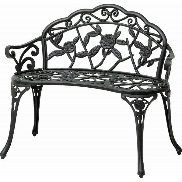 タカショー ローズガーデンベンチ青銅色 :約幅101.5cm×奥行54.5cm×高さ81.5cm 青銅色 TGF-13-01GSN 1台