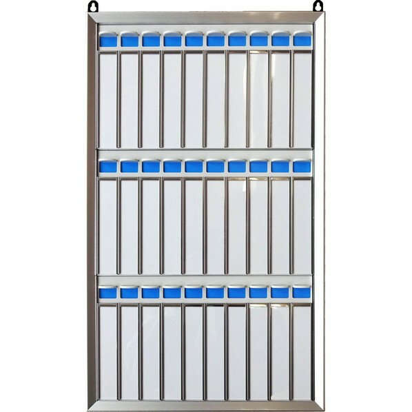 クラウングループ 名札掛(アルミ枠付)30名用 CR-NF300K-AL 1