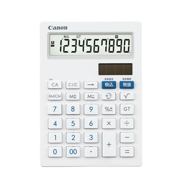 キヤノンマーケティングジャパン 抗菌・キレイ電卓 ホワイト LS-101TSOB 1台