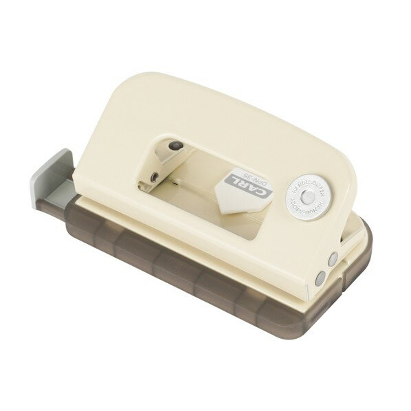 カール事務器 2穴パンチ デコレ・パンチ クリーム DPN-35-I 1点