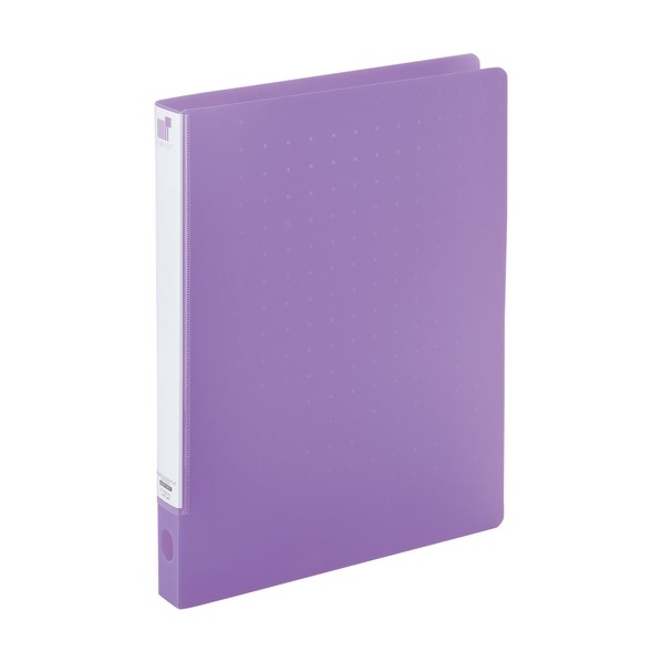 LIHIT LAB. CUBE FIZZ パンチレスファイルワンタッチ(HEAVY DUTY) 245×28×306mm パープル F-7032-10 1冊