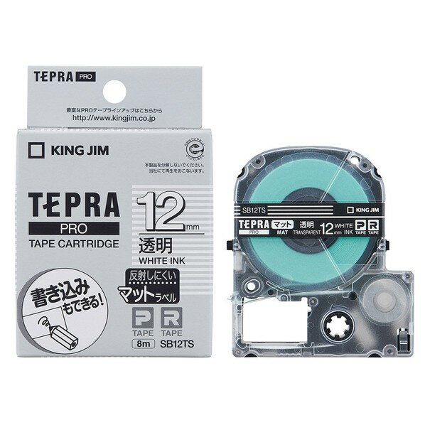 アケボノクラウン Pテ-プマットラベル透明白文字 透明 白文字 SB12TS 1