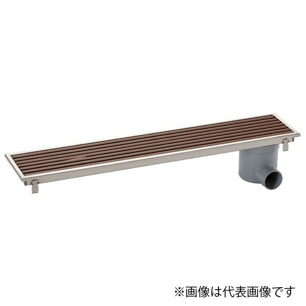 排水ユニット 樹脂グレーチング カラー浅型 非防水横引き 150mm 150角タイル用 144×144×20mm ブラウン ..