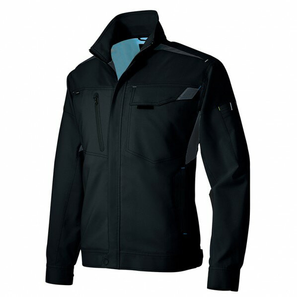 アイトス ライトフィックス 長袖ブルゾン（男女兼用） L 010ブラック 2501 1点