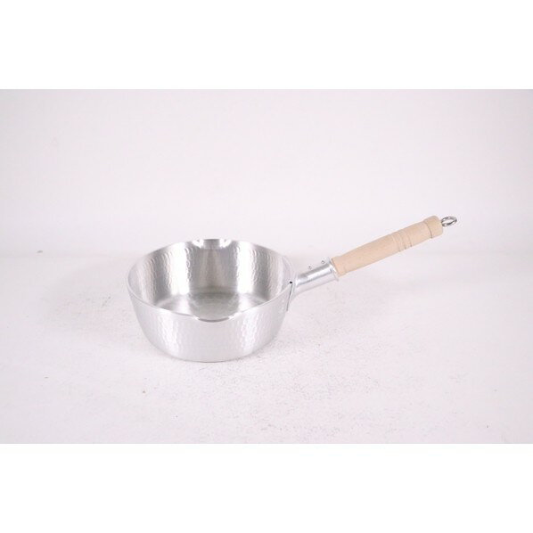 アズワン アルミ 底平 浅型打出 雪平鍋(目盛付)18cm 3026400 61-6519-75 1点