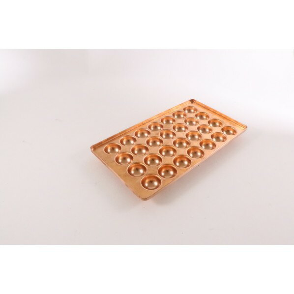 アズワン 銅製たこ焼天板 28穴 62-8237-39 1点