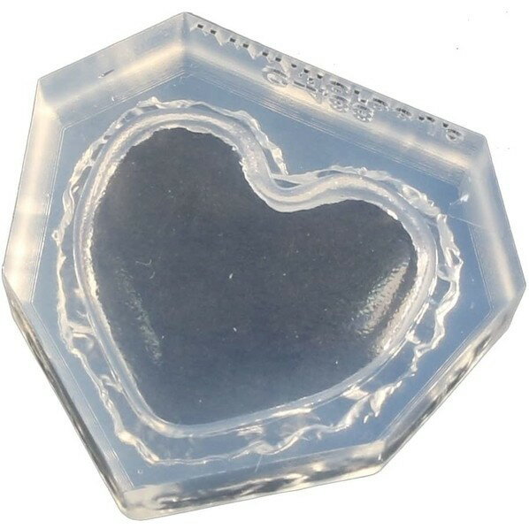 亀島商店 スイーツ レジンクラフト用 ソフトモールド マカロンハートLL KAM-REJ-488 1個