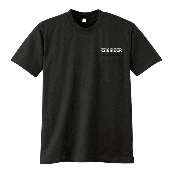 エンジニアTシャツブラック（LL） ブラック ENG-20LL 1枚