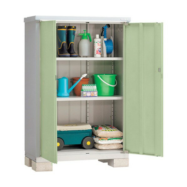 ※法人専用品※イナバ 物置 アイビーストッカー BJX-115D PS プラチナシルバー G715P3 1台